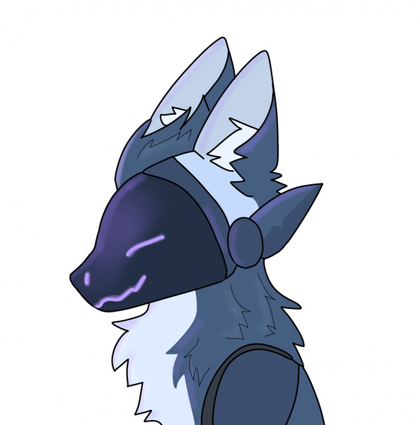 Protogen OC - Art commission by Isagu_art -- Fur Affinity [dot] net