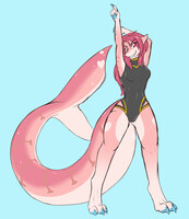 Stream Sketch: Stretching Swimmer