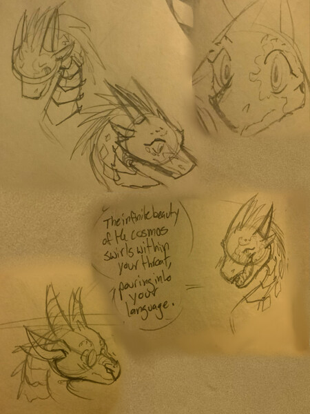 Whiteout/ Thoughtful Sketches by RaeIsBestDragon -- Fur Affinity [dot] net