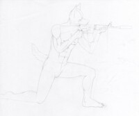 rough design, wolf tattoo