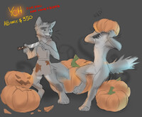 Halloween friends YCH (SOLD)