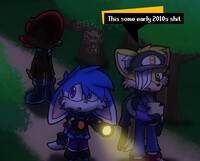 Sonic.EXE 8th anni] Max and Modern Sonic.EXE by AnthonyAZXMN -- Fur  Affinity [dot] net