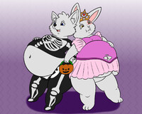 John and Rosa candy stuffed bellies