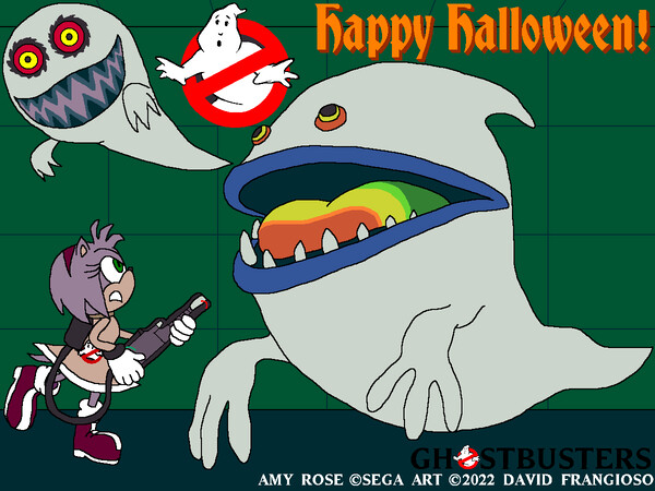 Mugi Draws Halloween Amy Rose — Weasyl