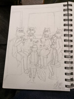 Drawtober day 24 - game night
