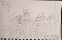 Drawtober day 26 - buffet