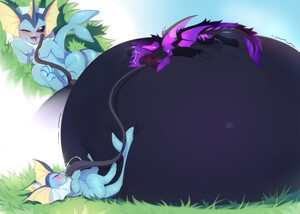 Meatpie Blueberry Inflation Butt Angle by meatpie6473 -- Fur