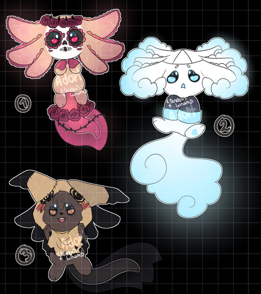 Axolotl Charms by okapirose -- Fur Affinity [dot] net