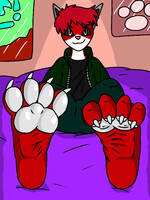 Paw Day with Sean (Toeless Socks) by InteractiveFootStuff -- Fur Affinity  [dot] net