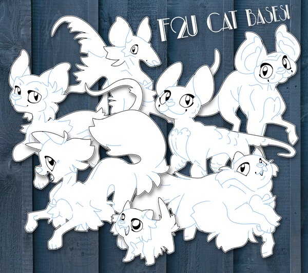 Assorted Cat Game Bases - F2U by FUQ-U on DeviantArt