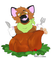 Olly thanksgiving ych