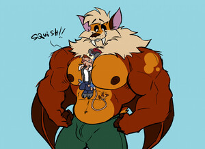 Commission- Bouncing Pec by PonyAnony -- Fur Affinity [dot] net