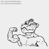[GIF] Bipectomber 2022 by penumbraldragon