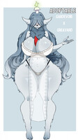 Gardevoir  x  Greavard Pokefusion | Adoptable