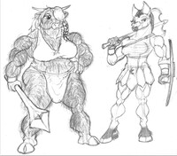 Versinthe and Maighe sketches