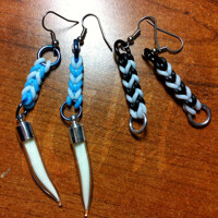 Glow fang earring - glow earrings