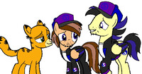 The twins meet Garfield ponified by NK