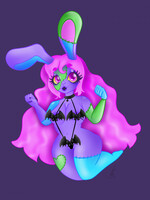 Weirdcore eye girl 1 (doesn't have a name yet) by Miss_Strawberry_Moo --  Fur Affinity [dot] net