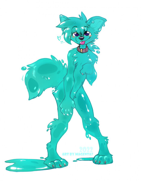 Slime pup Jayden v2 by JaydenTheProto -- Fur Affinity [dot] net