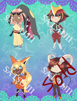 [OPEN 3/4] - Pokemon Gijinka Chibi Set 1
