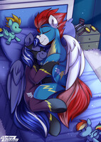 Stallions Hugs in the costume (Commission)
