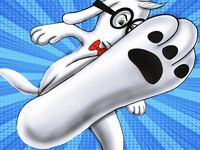MR PEABODY KICK IN PAWS