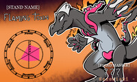 Salazzle but as a stand