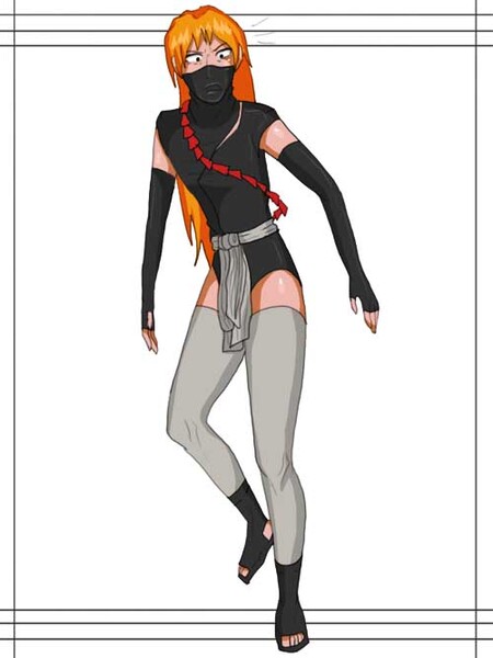 Mô hình Hasuki Action Figure - Pocket Art Female Ninja Hagi