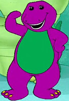 Barney's sorta sexy pose