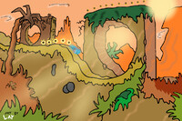 ''Jagged Jungle Zone'' by LaytheDiaperedWhiteWolf