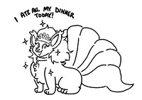 .:Freebie:. Ate All Her Dinner!