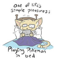 Pokemon in Bed