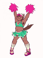 Himbo jock but he’s a cheerleader