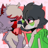 20$ cheek kiss ych