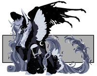 Pony of Shadows X Nightmare Moon [Breeding result]