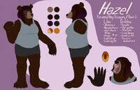 Hazel (fursona) Ref Sheet