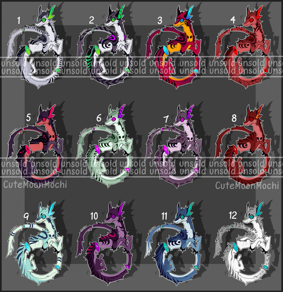 HQ CHEAP FERAL DRAGON/DEMON CHARACTER ADOPTS! by AnalShop -- Fur Affinity  [dot] net