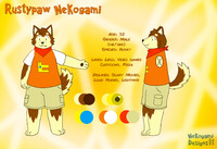 Rustypaw Nekogami Ref Sheet 2022