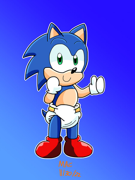 CM Bad Classic Sonic by ArtieCanvas -- Fur Affinity [dot] net