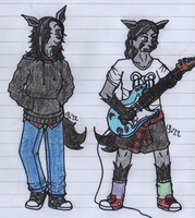 Ronnie's outfits sketches