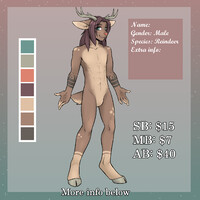 Adopt! - Male reindeer - SOLD