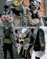 Gray fox in a protogen mask) by Monik_Fox -- Fur Affinity [dot] net