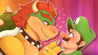 luigi x bowser