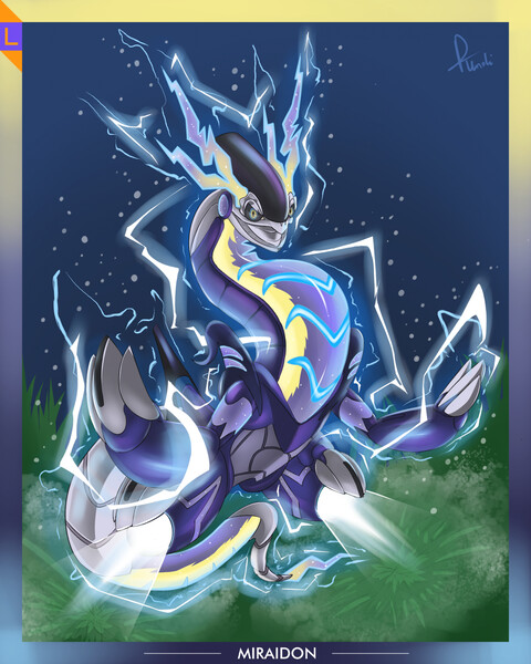 Shiny miraidon kriaidon fight by qilinpokemon on DeviantArt