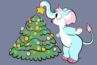 Christmas Elephant Marshmallow
