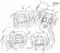 Sara The bounty hunter Emotting