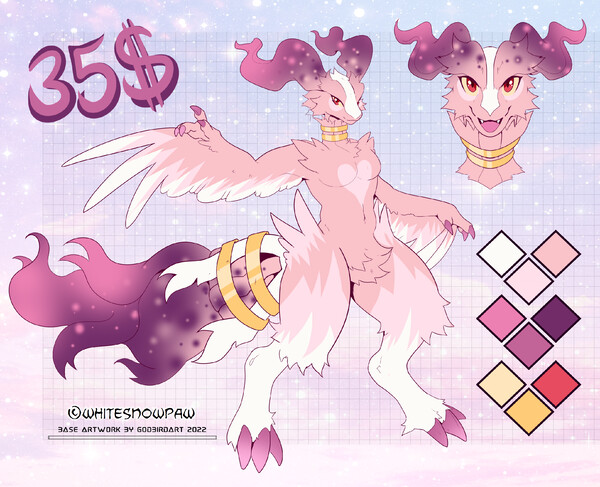 Meowscarada x Slither Wing Adopt [CLOSED] by sunnyvale -- Fur