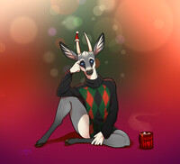 An Agile Jumper in an Argyle Jumper