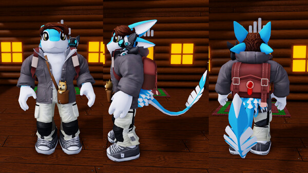 made a furry roblox avatar for my sona! : r/furry