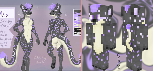 Plume Minecraft Skin by ToxicSugar -- Fur Affinity [dot] net